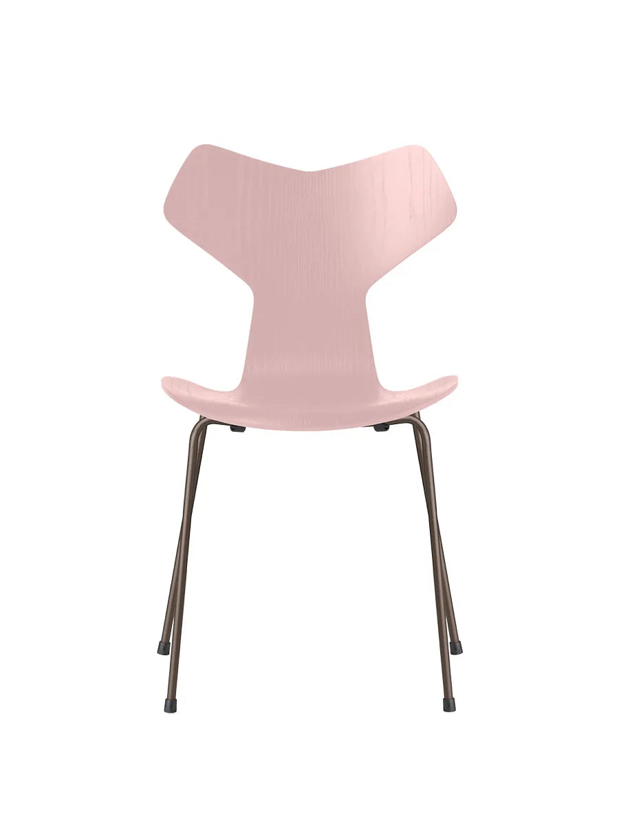 3130 Grand Prix stol i farvet ask af Arne Jacobsen - Pale Rose / Brown Bronze - Jacobsen Plus