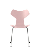 3130 Grand Prix stol i farvet ask af Arne Jacobsen - Pale Rose / Krom - Jacobsen Plus