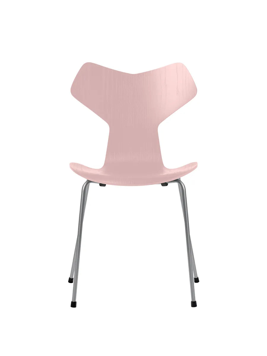 3130 Grand Prix stol i farvet ask af Arne Jacobsen - Pale Rose / Silver Grey - Jacobsen Plus