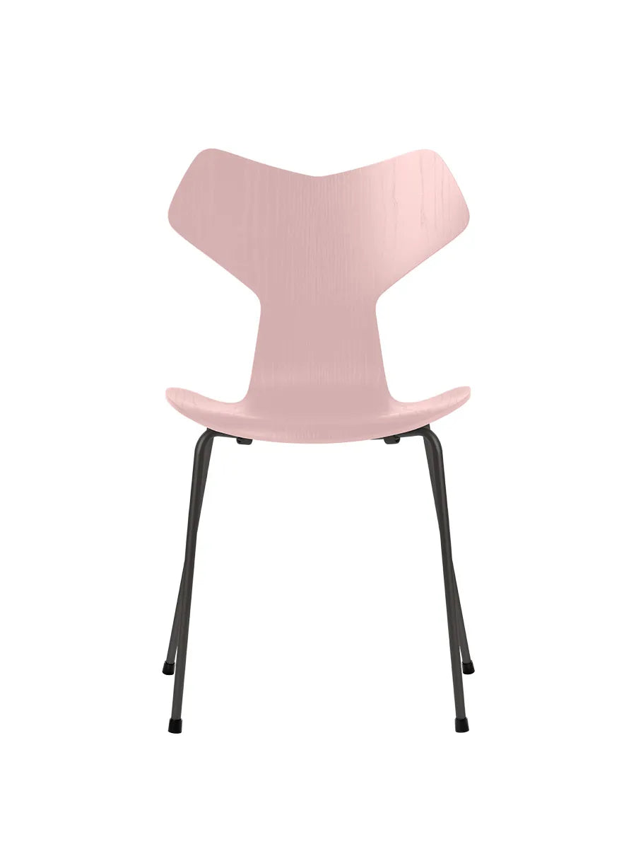 3130 Grand Prix stol i farvet ask af Arne Jacobsen - Pale Rose / Warm Graphite - Jacobsen Plus