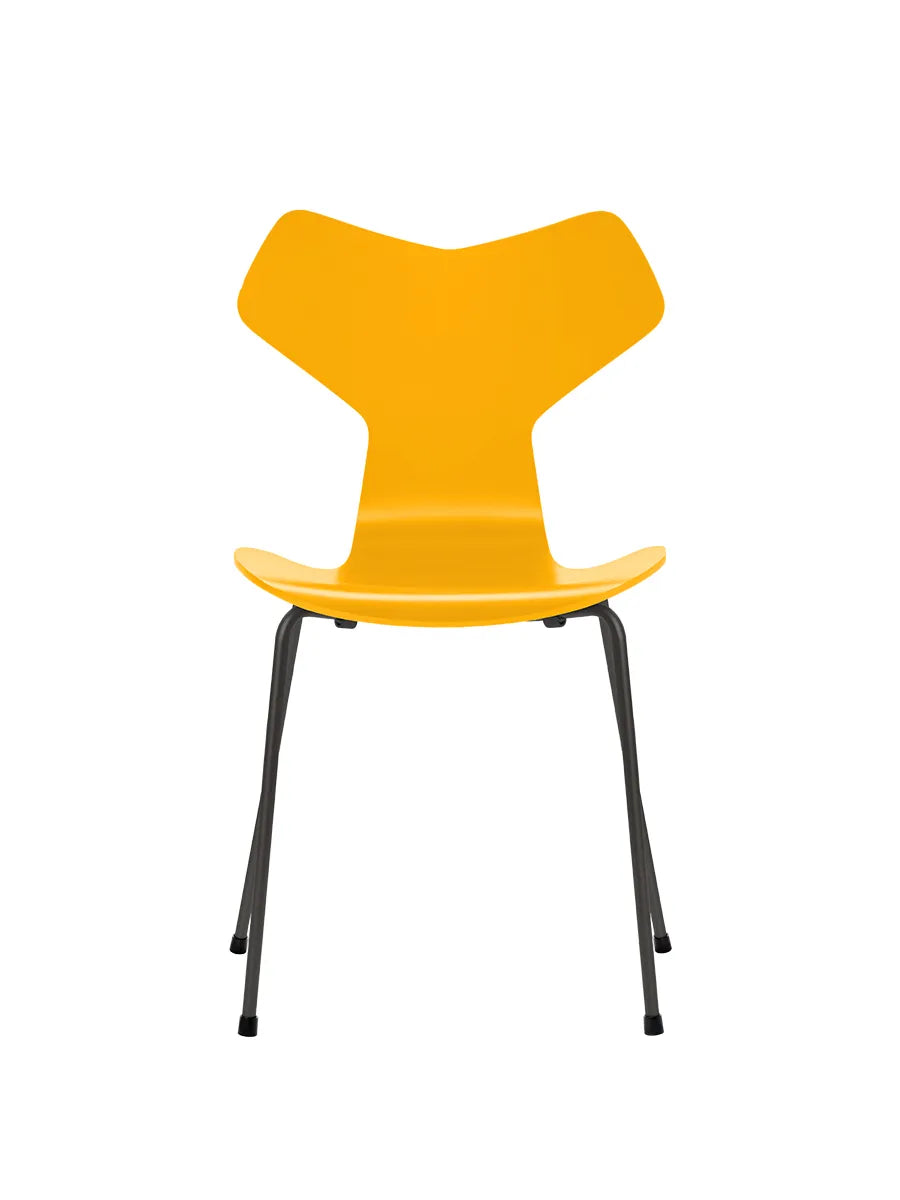 3130 Grand Prix stol lakeret af Arne Jacobsen - True Yellow / Warm Graphite - Jacobsen Plus
