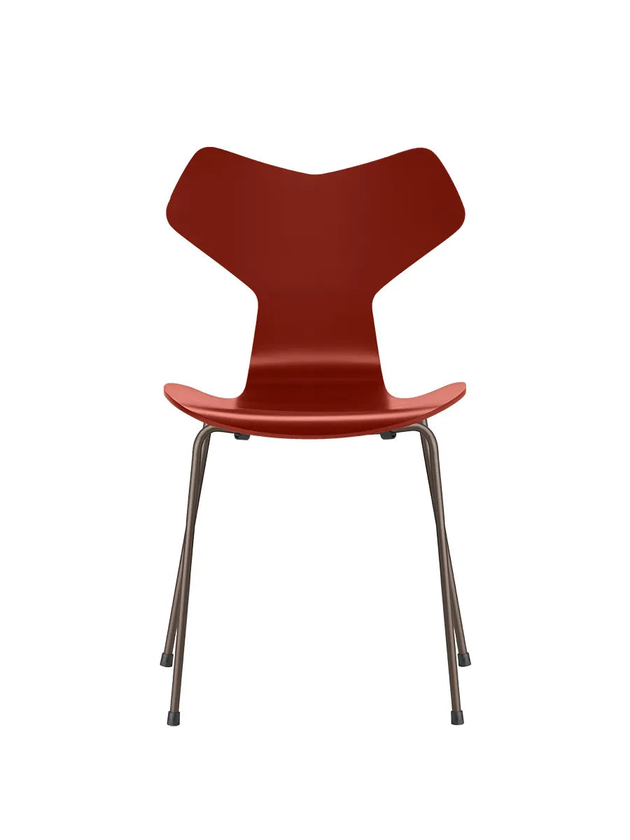 3130 Grand Prix stol lakeret af Arne Jacobsen - Venetian Red / Brown Bronze - Jacobsen Plus