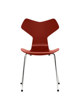 3130 Grand Prix stol lakeret af Arne Jacobsen - Venetian Red / Krom - Jacobsen Plus