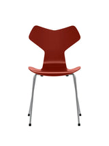 3130 Grand Prix stol lakeret af Arne Jacobsen - Venetian Red / Silver Grey - Jacobsen Plus