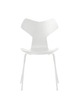 3130 Grand Prix stol i farvet ask af Arne Jacobsen - Hvid / Hvid - Jacobsen Plus