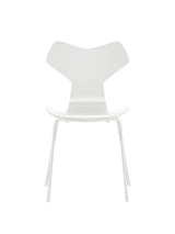 3130 Grand Prix stol lakeret af Arne Jacobsen - Hvid / Hvid - Jacobsen Plus