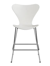 3187 Lav Barstol af Arne Jacobsen - Uden polstring / Lakeret / Hvid - Jacobsen Plus