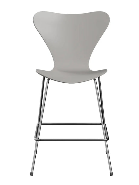 3187 Lav Barstol af Arne Jacobsen - Uden polstring / Lakeret / Nine grey - Jacobsen Plus