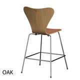 Fritz Hansen - 3187 lav barstol, naturfiner og forsidepolstret i Grace læder - 3 - Jacobsen Plus