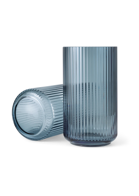 Lyngbyvasen blå glas fra Lyngby Porcelæn - H: 31 / Blå - Jacobsen Plus