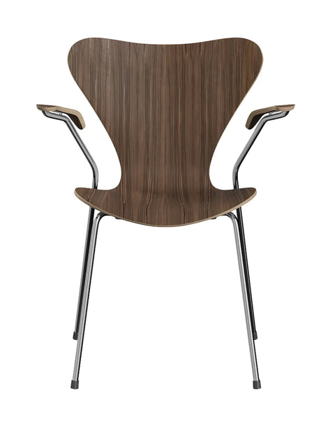 3207 Serie 7 Armstol af Arne Jacobsen - Uden polstring / Valnød / Ingen farve - Jacobsen Plus