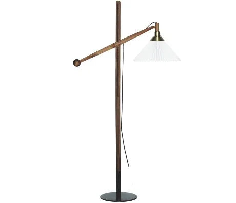 325 Gulvlampe fra Le Klint - Lys eg / Papir - Jacobsen Plus