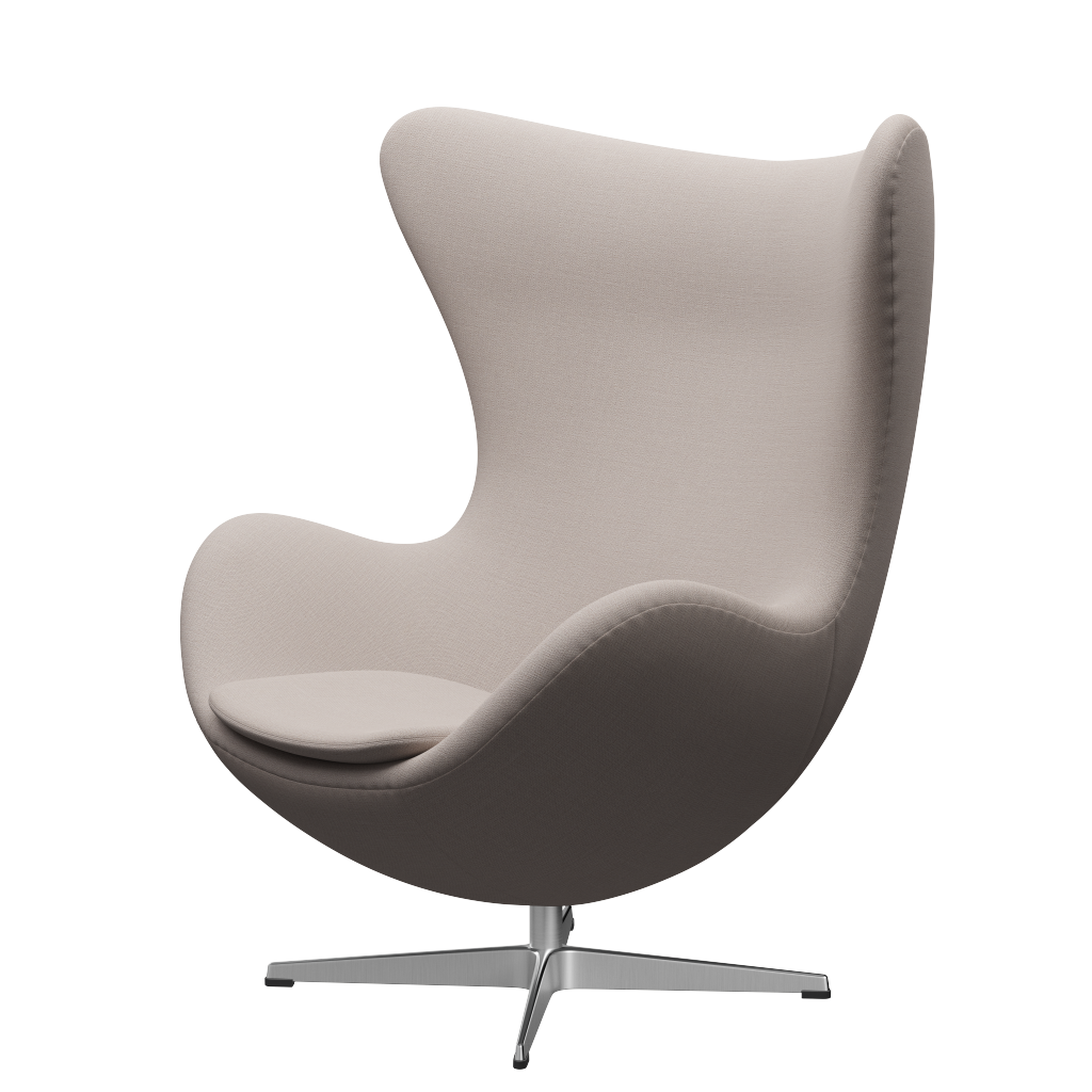 Ægget, Christianshavn stof, drejelig inkl. skammel af Arne Jacobsen - Lys beige 1120 - Jacobsen Plus