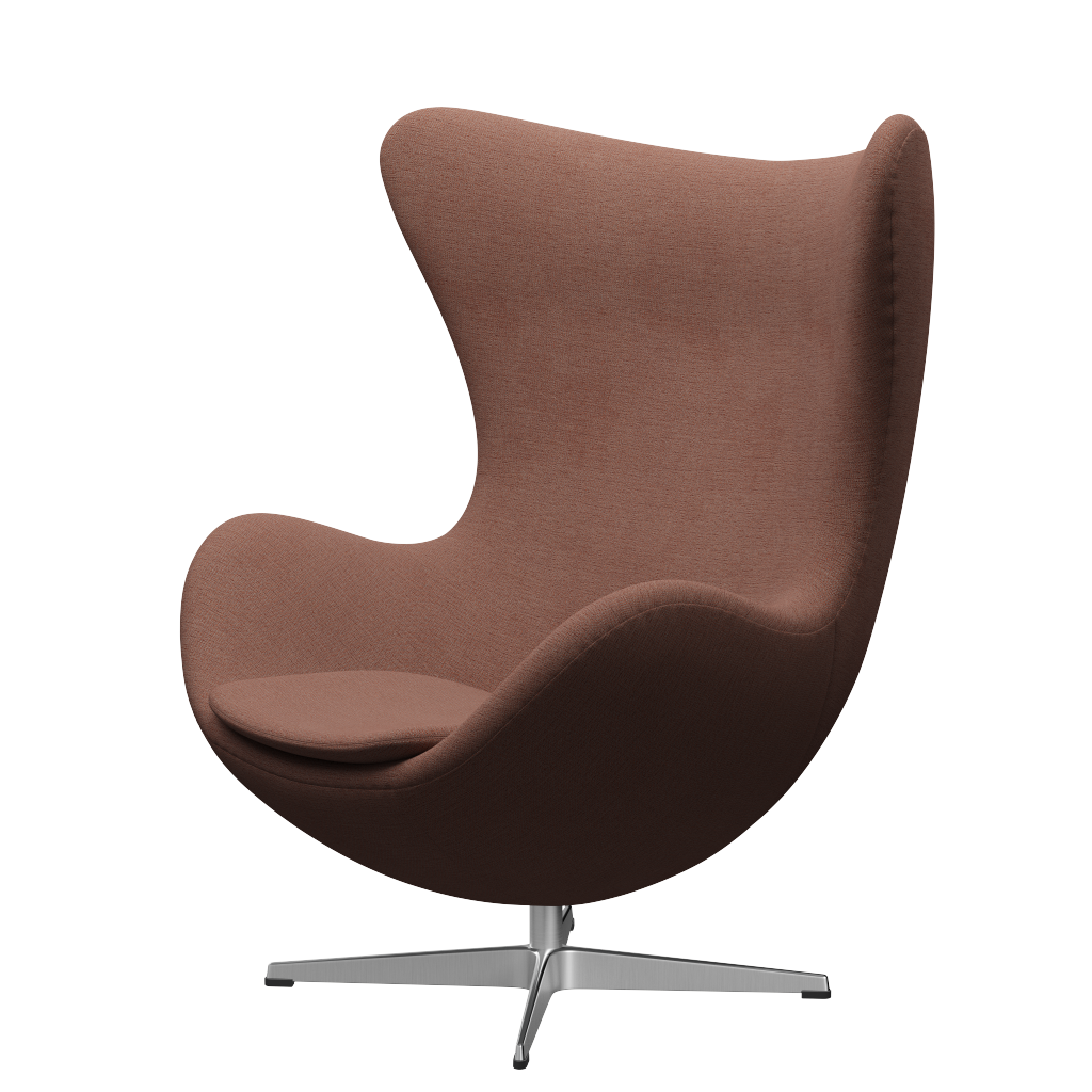 Ægget, Christianshavn stof, drejelig inkl. skammel af Arne Jacobsen - Beige/orange 1132 - Jacobsen Plus