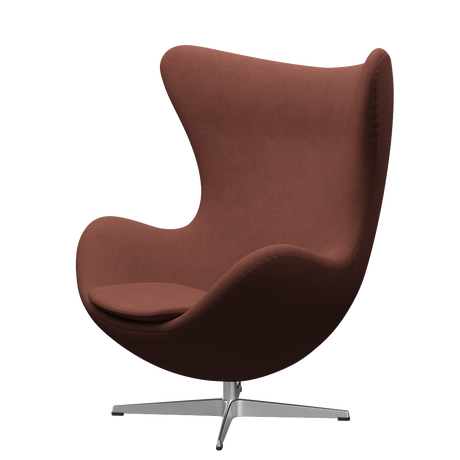 Ægget, Christianshavn stof, drejelig inkl. skammel af Arne Jacobsen - Orange 1133 - Jacobsen Plus