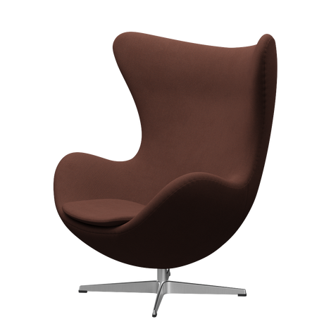 Ægget, Christianshavn stof, drejelig inkl. skammel af Arne Jacobsen - Mørk orange 1134 - Jacobsen Plus