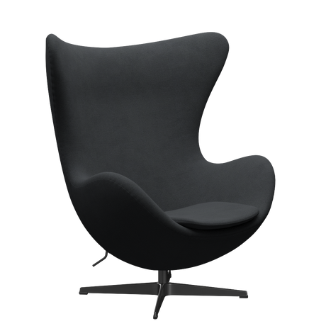 3316 Ægget loungestol, stel i sort af Arne Jacobsen - Christianshavn - 1173 Grey - Jacobsen Plus