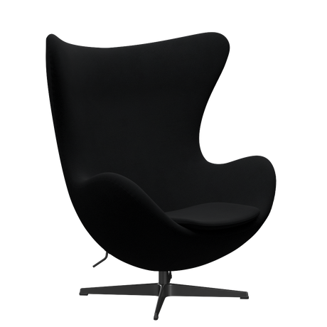 3316 Ægget loungestol, stel i sort af Arne Jacobsen - Christianshavn - 1175 Black Uni - Jacobsen Plus