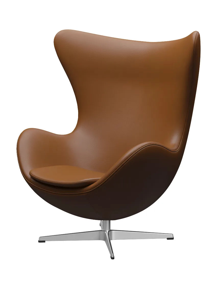 3316 Ægget af Arne Jacobsen læder - Aura læder / Valnød - Jacobsen Plus