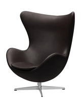 3316 Ægget af Arne Jacobsen læder - Grace læder / Mørk-brun - Jacobsen Plus