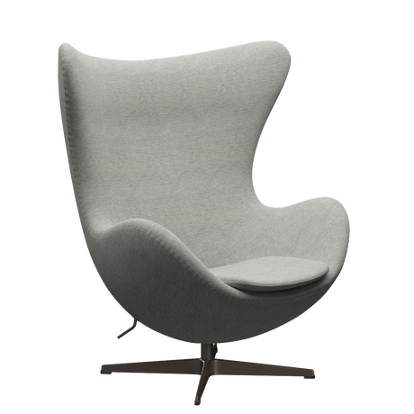 3316 Ægget loungestol, stel i brown bronze af Arne Jacobsen - Hallingdal - 110 White/Grey - Jacobsen Plus