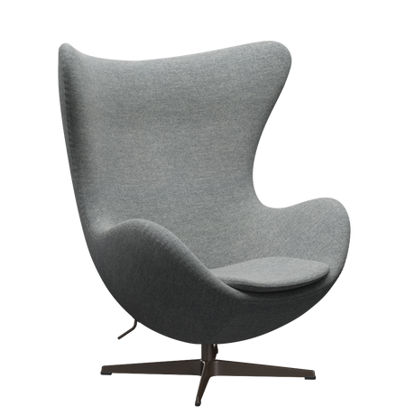 3316 Ægget loungestol, stel i brown bronze af Arne Jacobsen - Hallingdal - 116 White Grey - Jacobsen Plus