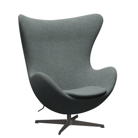 3316 Ægget loungestol, stel i warm graphite af Arne Jacobsen - Hallingdal - 130 Grey - Jacobsen Plus