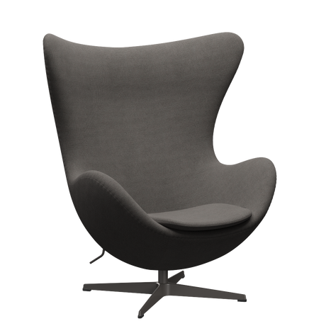 3316 Ægget loungestol, stel i warm graphite af Arne Jacobsen - Hallingdal - 143 Grey/Dark - Jacobsen Plus