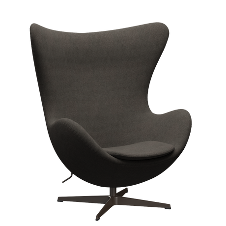 3316 Ægget loungestol, stel i brown bronze af Arne Jacobsen - Hallingdal - 153 Light Charcoal - Jacobsen Plus