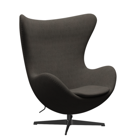 3316 Ægget loungestol, stel i sort af Arne Jacobsen - Hallingdal - 153 Light Charcoal - Jacobsen Plus