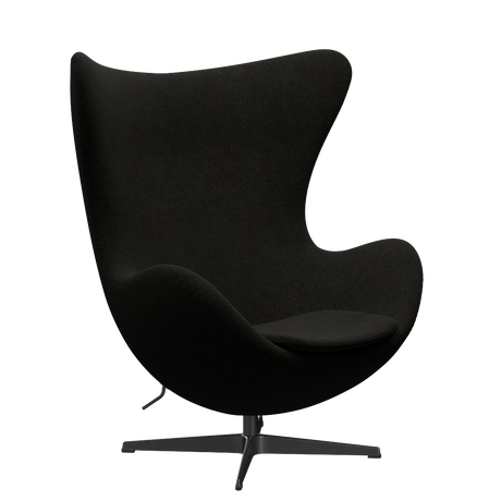 3316 Ægget loungestol, stel i sort af Arne Jacobsen - Hallingdal - 173 Black/Grey - Jacobsen Plus