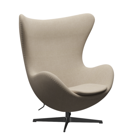 3316 Ægget loungestol, stel i sort af Arne Jacobsen - Hallingdal - 200 Sand - Jacobsen Plus