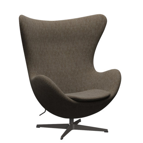 3316 Ægget loungestol, stel i warm graphite af Arne Jacobsen - Hallingdal - 270 Brown/Grey - Jacobsen Plus