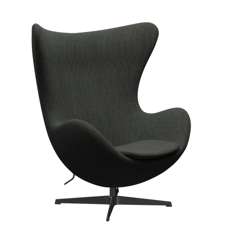 3316 Ægget loungestol, stel i sort af Arne Jacobsen - Hallingdal - 368 Black/Grey - Jacobsen Plus