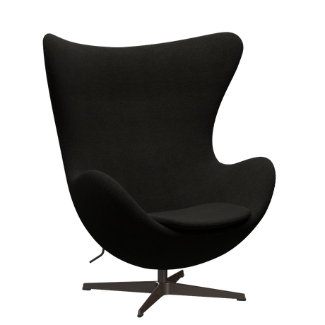 3316 Ægget loungestol, stel i brown bronze af Arne Jacobsen - Hallingdal - 376 Brown/Dark Grey - Jacobsen Plus