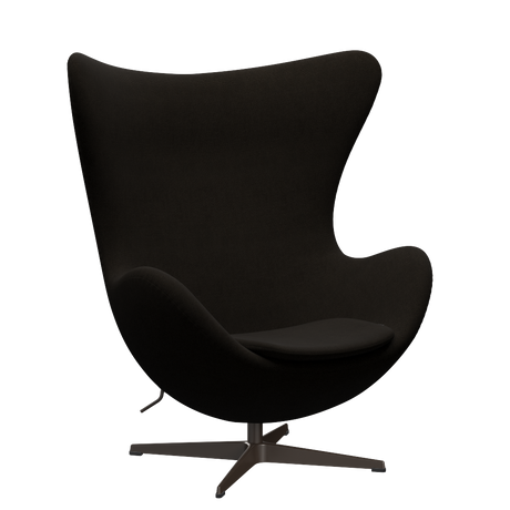 3316 Ægget loungestol, stel i brown bronze af Arne Jacobsen - Hallingdal - 390 Dark Brown - Jacobsen Plus