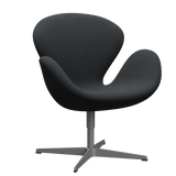 3320 Svanen loungestol, stel i silver grey af Arne Jacobsen - Christianshavn - 1174 Dark Grey - Jacobsen Plus