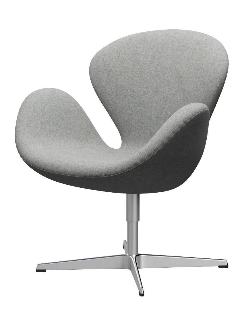 3320 Svanen i stof (prisgruppe 2) af Arne Jacobsen - 120 Lys grå / Divina Melange - Jacobsen Plus