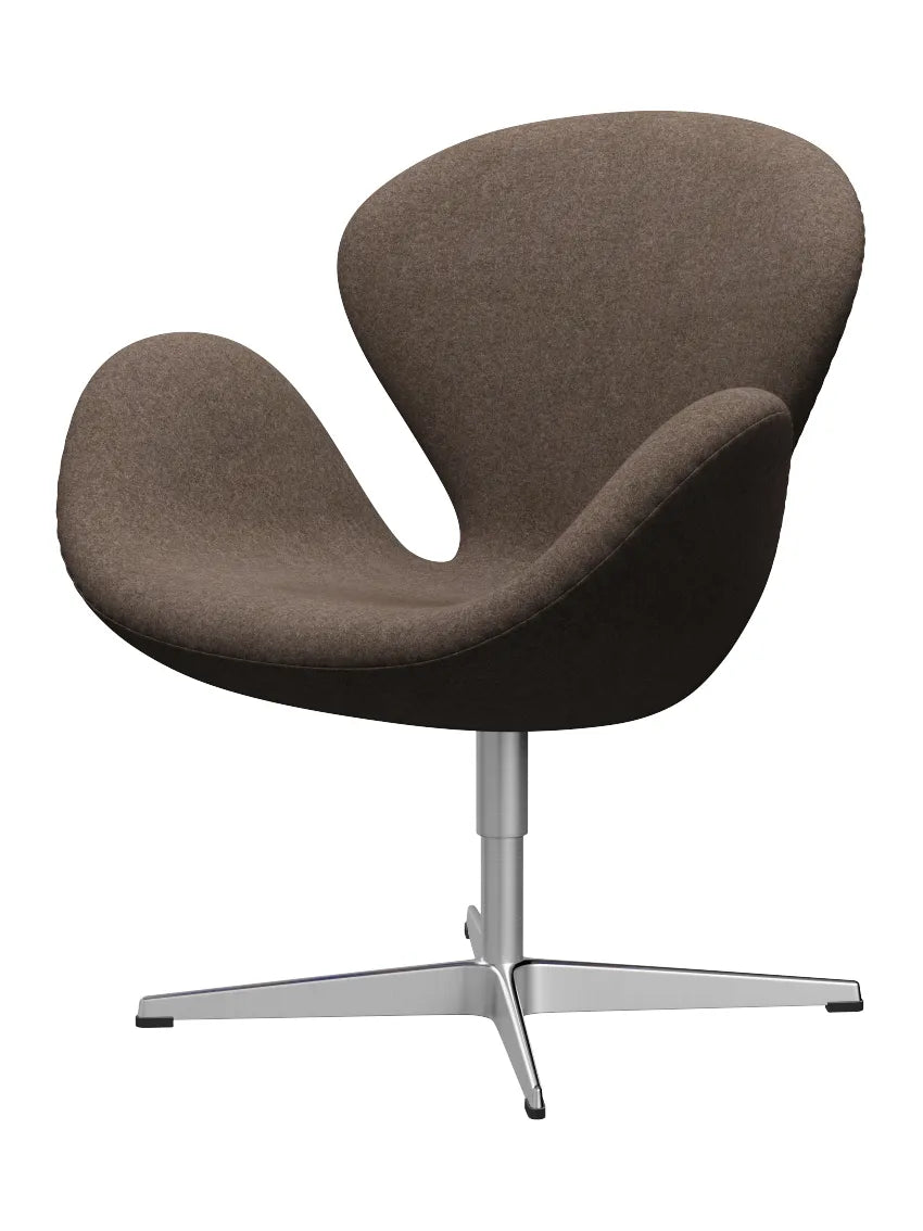 3320 Svanen i stof (prisgruppe 2) af Arne Jacobsen - 260 Støvet brun / Divina Melange - Jacobsen Plus