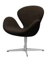 3320 Svanen i stof (prisgruppe 2) af Arne Jacobsen - 280 Mørk brun / Divina Melange - Jacobsen Plus