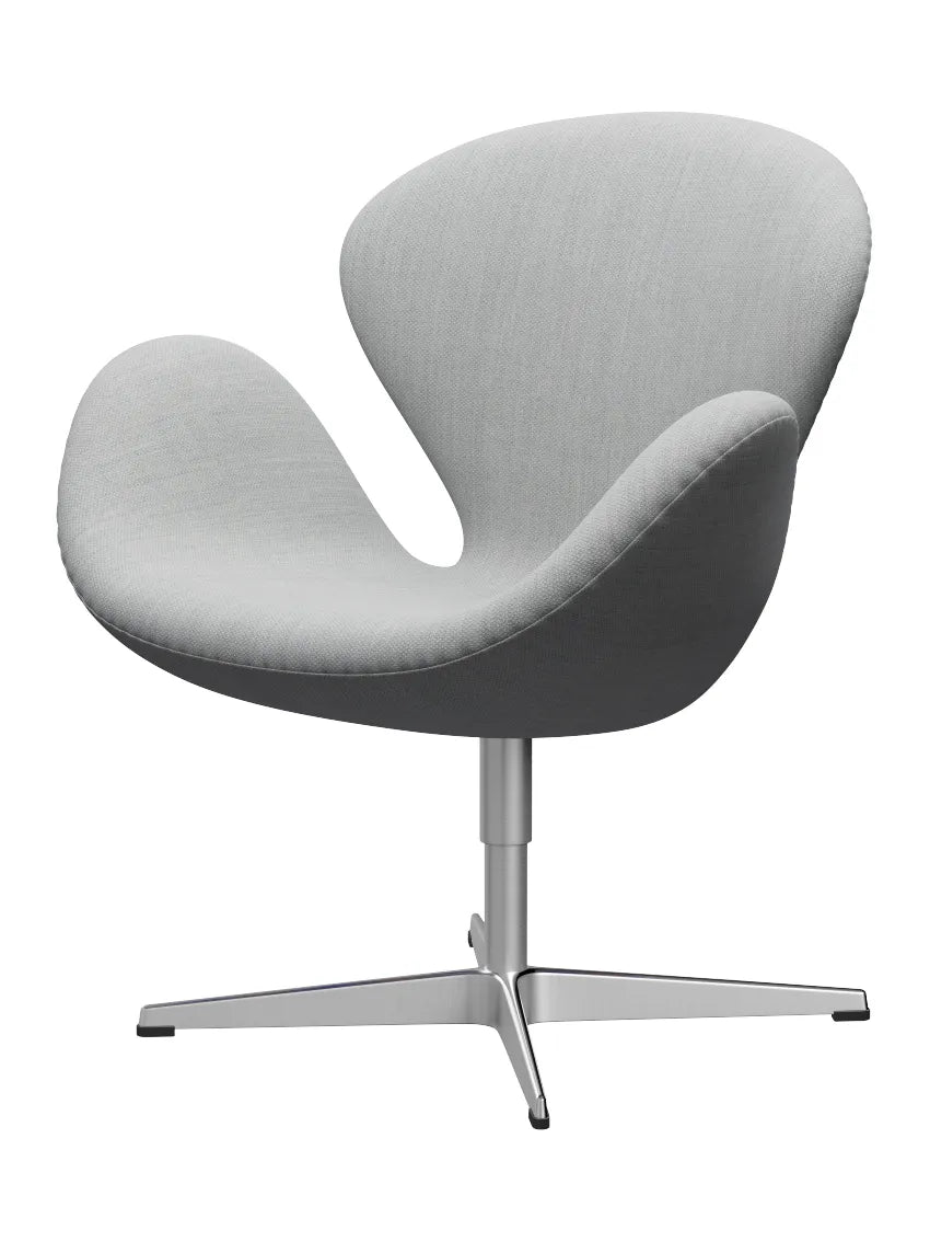 3320 Svanen i stof (prisgruppe 2) af Arne Jacobsen - 121 Grey/Mid Grey / Fiord - Jacobsen Plus
