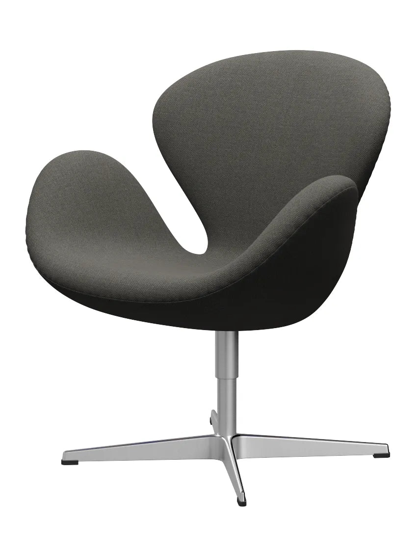 3320 Svanen i stof (prisgruppe 2) af Arne Jacobsen - 371 Dark Grey/Stone / Fiord - Jacobsen Plus