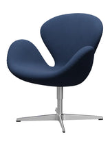 3320 Svanen i stof (prisgruppe 2) af Arne Jacobsen - 791 Mid Blue/Mid Blue / Fiord - Jacobsen Plus