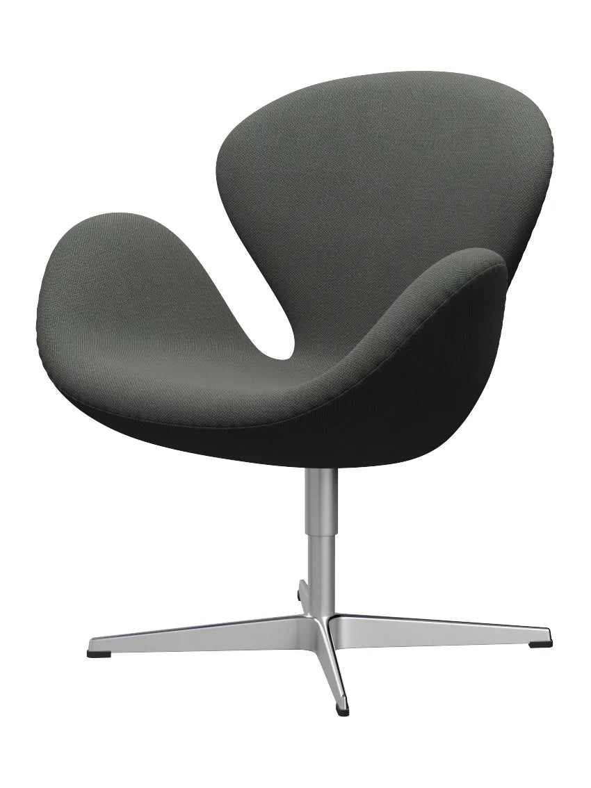 3320 Svanen i stof (prisgruppe 2) af Arne Jacobsen - 971 Mørk Grøn / Fiord - Jacobsen Plus