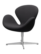 3320 Svanen i stof (prisgruppe 2) af Arne Jacobsen - 981 Sort / Fiord - Jacobsen Plus