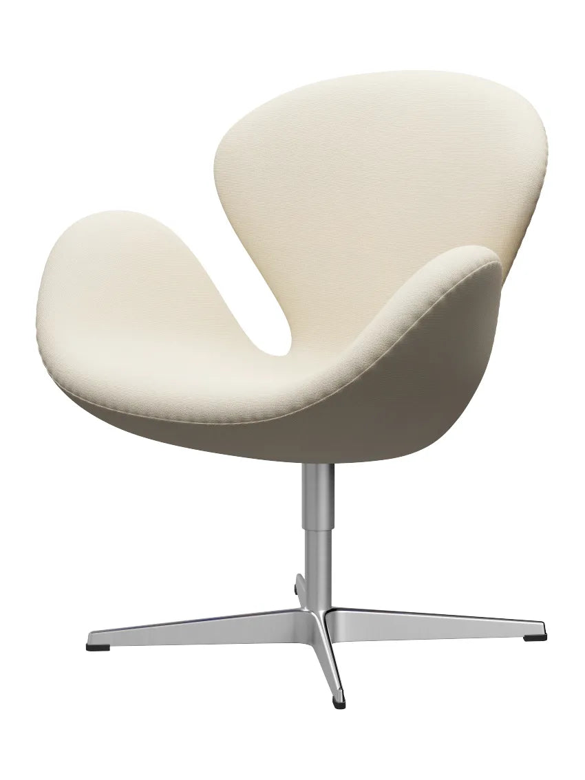 3320 Svanen i stof (prisgruppe 2) af Arne Jacobsen - 100 Off white / Hallingdal - Jacobsen Plus