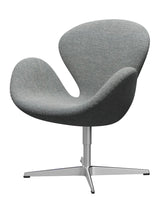 3320 Svanen i stof (prisgruppe 2) af Arne Jacobsen - 116 White Grey / Hallingdal - Jacobsen Plus