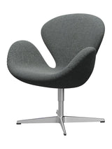 3320 Svanen i stof (prisgruppe 2) af Arne Jacobsen - 126 White/Brown / Hallingdal - Jacobsen Plus