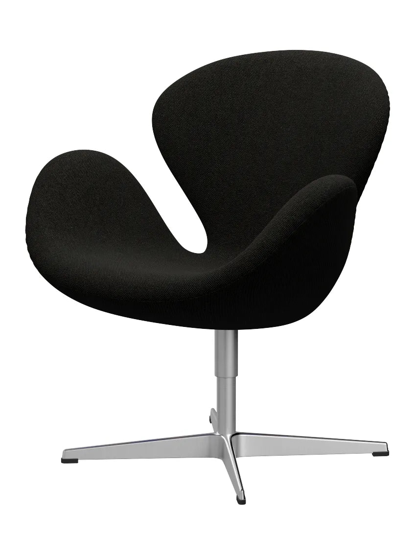 3320 Svanen i stof (prisgruppe 2) af Arne Jacobsen - 173 Sort/grå / Hallingdal - Jacobsen Plus