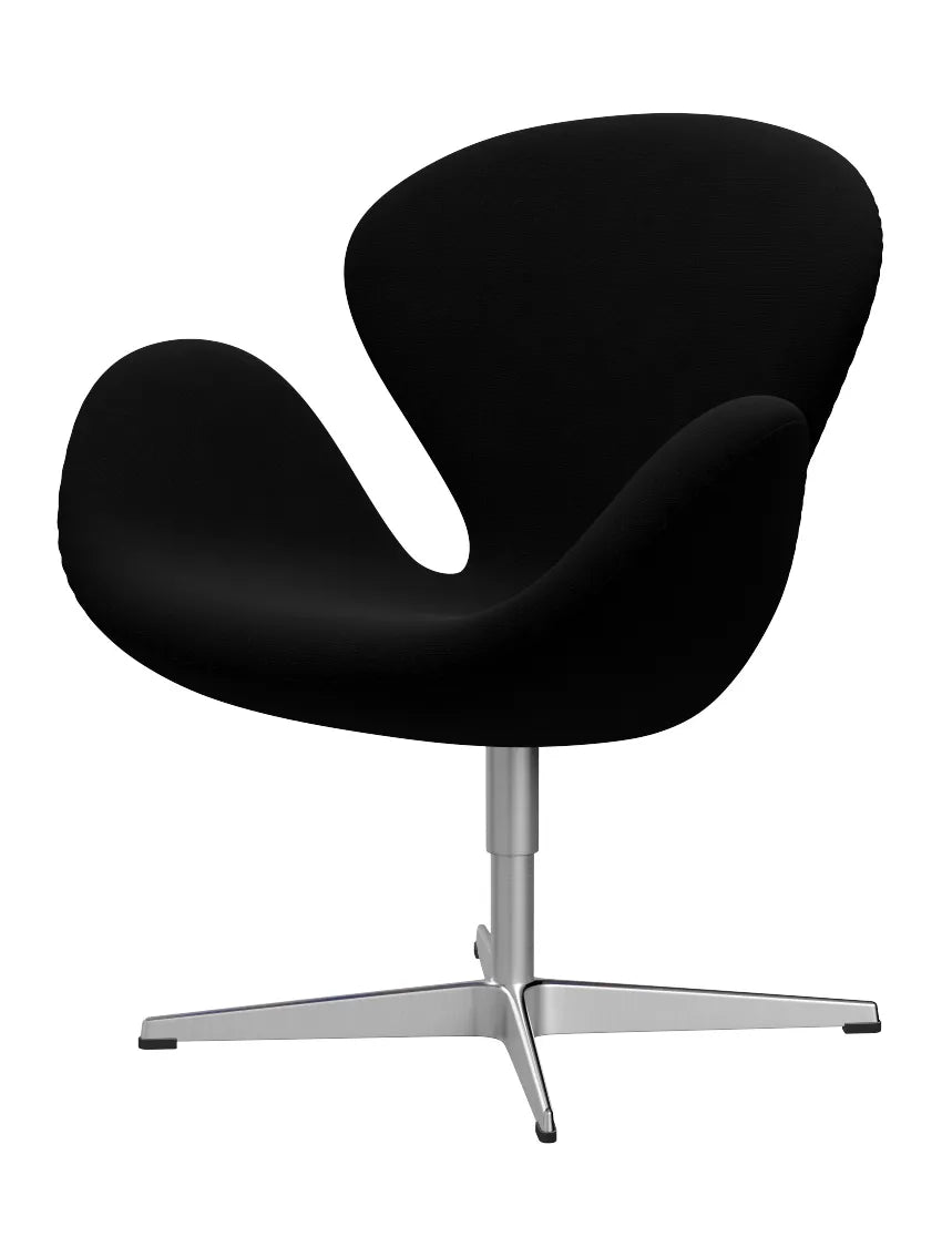 3320 Svanen i stof (prisgruppe 2) af Arne Jacobsen - 190 Sort / Hallingdal - Jacobsen Plus
